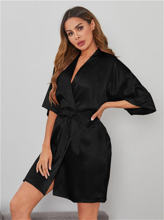 Sexy Solid Color Robe